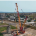 O firmă din Oradea a folosit cea mai mare macara din România pentru ridicarea grinzilor din beton pentru viaductul din Băile Felix, parte a Inelului Rutier Metropolitan