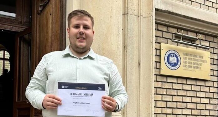 Cel mai tânăr consilier local din istoria Aleșdului, diplomă de Excelență din partea Universității Babeș-Bolyai pentru merite în cercetarea științifică studențească