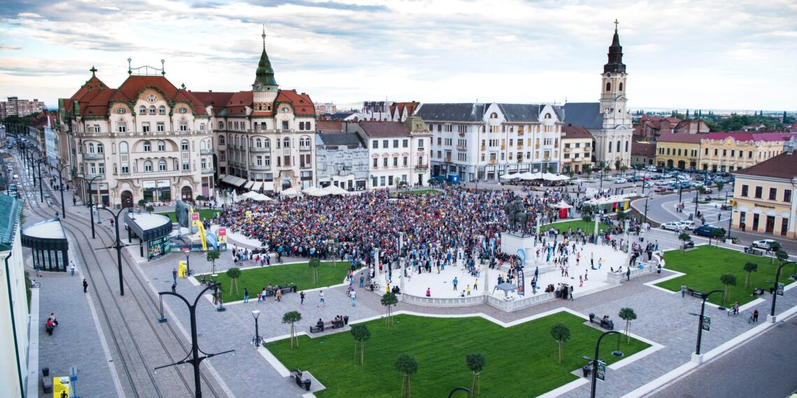 Meciul România -Ucraina, pe un ecran gigant în Piața Unirii din Oradea. La Munchen vor fi 30.000 de români
