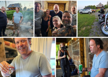 „Ce zi specială a fost să-l văd pe Charlie Ottley pe motocicleta lui intrând în Nook-ul nostru!.„Echipa Flavours of Romania a fost la Șuncuiuș însoțită de Cristian Tabără