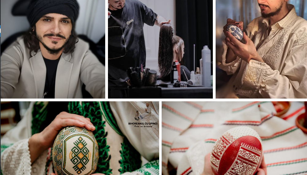 Bihoreanul în opinci,  Flavius Boiț a fost 8 ani hair stylist-ul vedetelor în București. Îl găsiți scriind ouă la Târgul meșterilor populari 