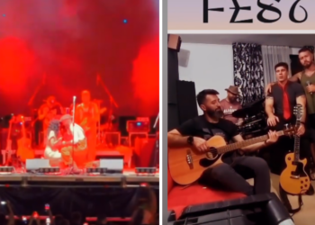 Surpriză la concertul celor de la Frații Jdieri la ScupFEST: „Sfântu’” și-a cerut iubita în căsătorie