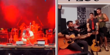 Surpriză la concertul celor de la Frații Jdieri la ScupFEST: „Sfântu’” și-a cerut iubita în căsătorie