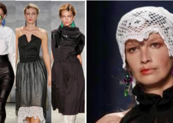 Vernisaj la boldul din sat. Cipca Ani Luchii, expusă la 100 de ani de la naștere. Dantela bunicii lui Dorin Negrău, și pe catwalk la New York Fashion