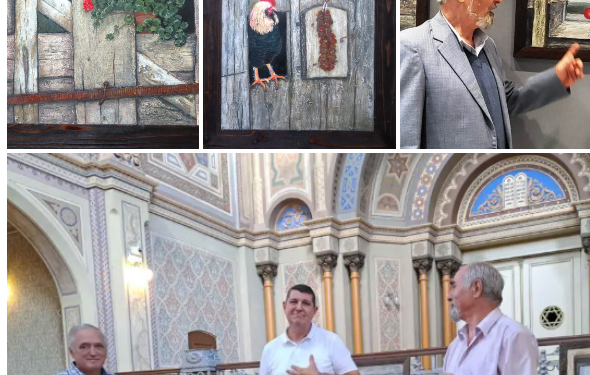 Doctor în porți monumentale, Aurel Stanciu și-a etalat ferestrele la Sinagoga Sion
