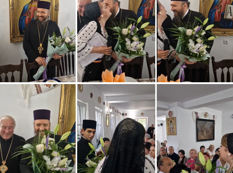 Cum a fost sărbătorit PS Arhimandrit Stareț Mihail Tărău la împlinirea a 50 de ani. O artistă i-a făcut o surpriză care îți face pielea de găină
