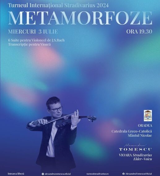 Alexandru Tomescu, concert la Catedrala „Sf. Nicolae” din Oradea în cadrul Turneului Internațional Stradivarius 2024