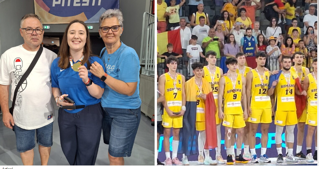 Cu orădeanca de 26 de ani Paula Nica, antrenor secund, România câștigă  finala la EuroBasket Under 20 la baschet masculin