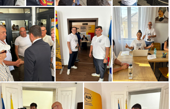 GALERIE. 300 de bihoreni au semnat ieri contractul cu George Simion. Fostul primar al Șteiului, Ioan Lucaciu, printre ei