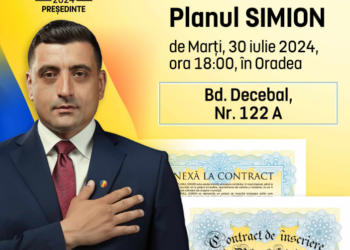 George Simion, președintele AUR, va fi prezent azi la Oradea pentru a semna personal contractele de locuințe. Orădeanul Ciprian Blejan, coordonator al Campaniei Prezidențiale