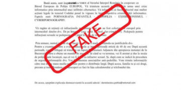 Nouă metodă de înșelăciune: transmitere de citaţii false în care oamenii sunt acuzați de pedofilie