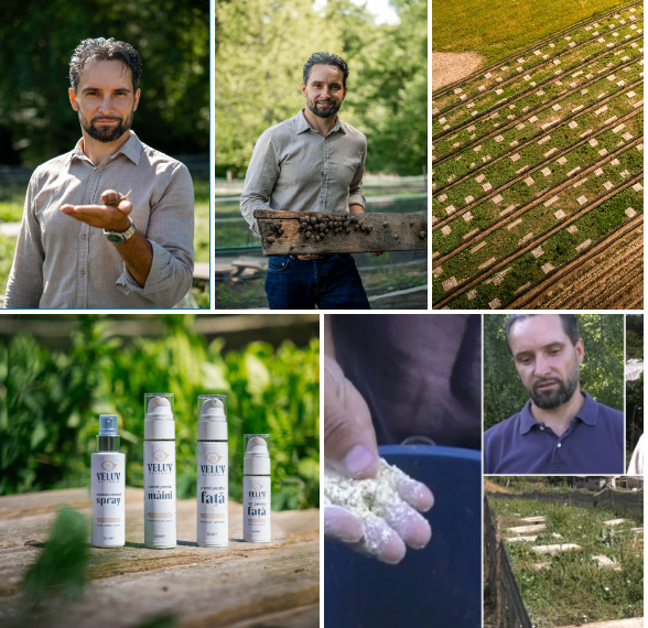 Afacere inedită la Lăzăreni. Igor și Lilia Gonța au investit într-o fermă de melci și au creat și o linie de cosmetice