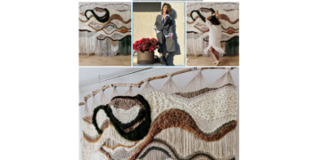 O piesă statement, de dimensiuni impresionante realizată de o orădeancă va completa design-ului living-ului și dining-lui unei vedete tv. Orădeanca și-a lăsat job-ul din bancă pentru Atelier Macrame Oradea