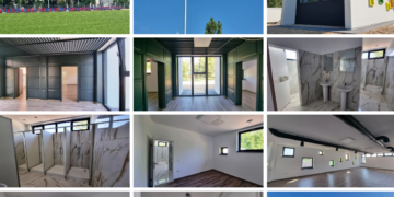 Cum arată Stadioul Motorul după modernizare. Are instalație de nocturnă, sală de fitness