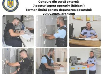 Penitenciarul Oradea scoate la concurs din sursă externă 7 posturi de agent operativ