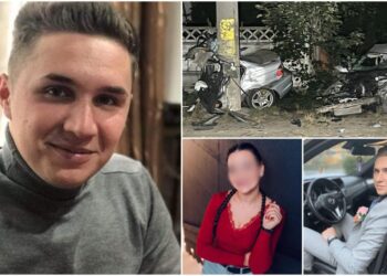 Doi polițiști au murit, iar unul este în stare gravă, după ce au intrat cu mașina într-un stâlp. Autoturismul s-a rupt în două în impact