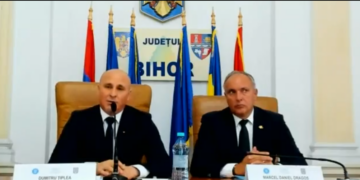 Predare de ștafetă în Prefectura Bihor. Țiplea: A fost o onoare să fiu prefectul județului Bihor. Dragoș: Voi căuta să asigur continuitate în materie de rigoare și performanță..