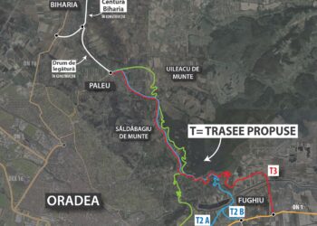 CJ Bihor propune 3 trasee pentru inelul metropolitan de nord
