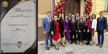 Societatea de avocatură „DOSEANU&ASOCIAȚII” distinsă cu Diplomă de excelență pentru profesionalism în practica judiciară