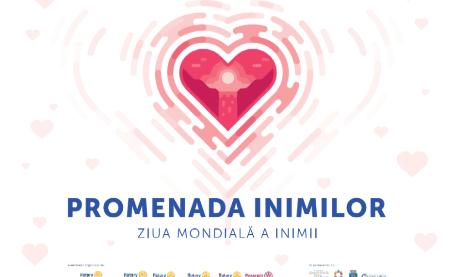 Promenada Inimilor – Rotary Oradea promovează sănătatea inimii într-un eveniment special