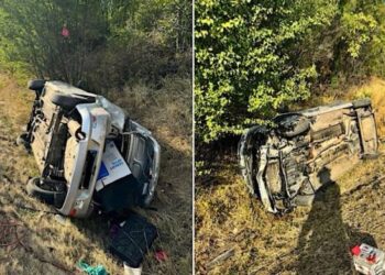 Accident spectaculos în zona Lugașu de Jos