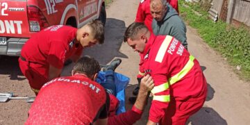 Un bărbat care a căzut in zona Cascadei Varciorog, accident teribil: fractură de coloană lombară, fractură de bazin, fractură de femur