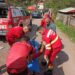 Un bărbat care a căzut in zona Cascadei Varciorog, accident teribil: fractură de coloană lombară, fractură de bazin, fractură de femur
