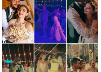 GALERIE.Nuntă în familia Teatrului din Oradea. Petrecere de vis la nunta actorilor Giorgianei Coman și David Constantinescu! Cine i-a făcut să plângă