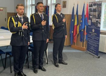 Trei polițiști care au depus azi jurământul vor contribui la menținerea ordinii și la asigurarea unui mediu sigur în cadrul Penitenciarului Oradea