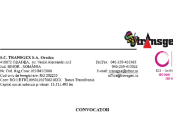 TRANSGEX S.A.-CONVOCATOR