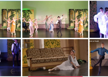 VIDEO. Galerie. Orădeanca Tania Demian, fetița care visa să fie lebăda neagră și umblă cu foca ei de pluș Fifi, care îi aduce noroc, alături de Prim Solistul Operei Naționale din Cluj, Mircea Munteanu și de frumoasa Helena Guerra în spectacolul de balet Cronicile lui Vivaldi