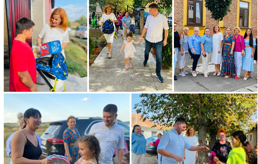 110 ghiozdane pentru copiii din Tinca ale căror familii se află intr-o situație temporară de vulnerabilitate