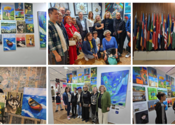 GALERIE. Copil-fenomen. La 11 ani, Dragoș Dobocan, expune la sediul UNESCO Paris. E elev la Scoala Dacia Oradea