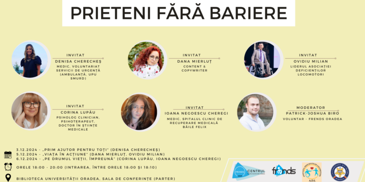 „Prieteni Fără Bariere”: o echipă de voluntari orădeni se mobilizează pentru a aduce în prim-plan vocile persoanelor care trăiesc cu dizabilități