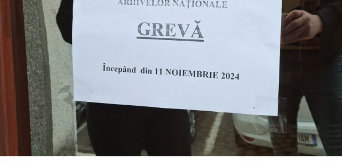 Bihor, protest extrem. Sindicaliștii din serviciile Arhivelor Naționale au intrat în grevă generală. Ei reclamă salarii cu până la 1500 de lei mai mici față de cele ale colegilor de la București 