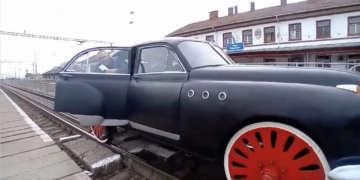 Firma lui Beniamin Rus, inaugurare inedită. Firul I modernizat a fost inaugurat cu o drezină Buick, utilizată de Gheorghe Gheorghiu Dej