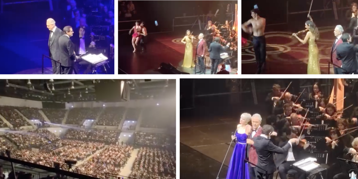 7.000 de spectatori l-au aplaudat frenetic pe Andrea Bocelli, azi noapte, la Arena Oradea