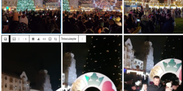 S-au aprins luminițele în Târgul de Crăciun la Oradea