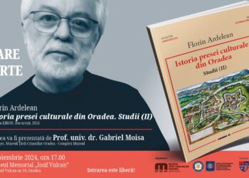 Fostul șef al TVS Oradea, profesorul Florin Ardelean, lansează  Istoria presei culturale din Oradea. Studii (II)