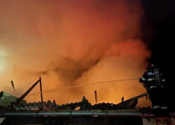 Incendiu violent intr-o localitate din Bihor