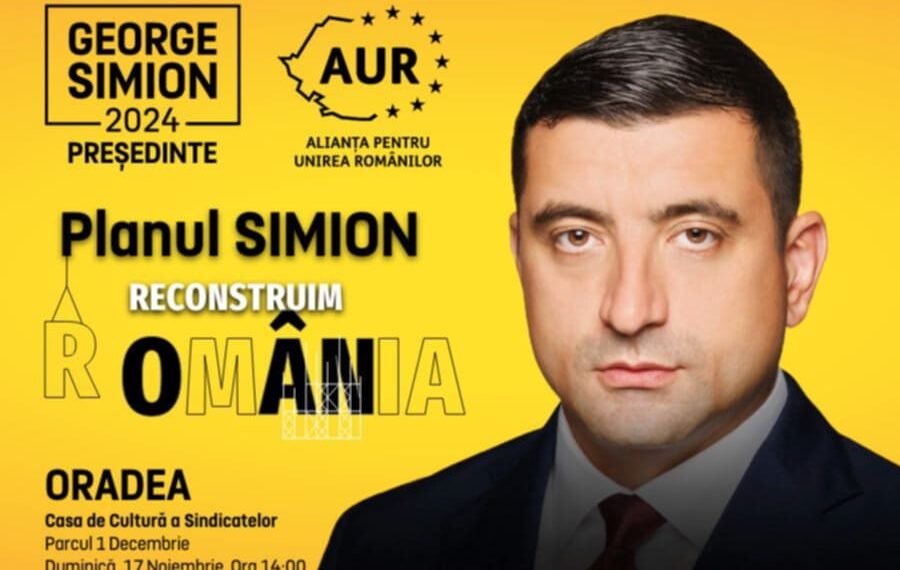 George Simion vine duminica la Oradea