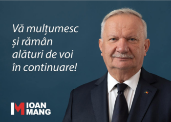 Încă un intelectual pleacă din Parlament. Ioan Mang nu a mai primit un nou mandat.”Am fost onorat să vă reprezint până acum și să susțin proiecte și legi pentru județul nostru și în beneficiul tuturor românilor. Voi continua să vă fiu alături indiferent de locul în care mă voi afla”