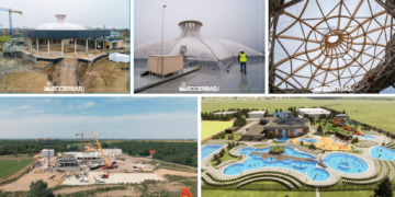 Care e stadiul lucrărilor la Aguaparkul de 98 milioane de lei de la Salonta .Se va întinde pe 2,8 ha, va avea o suprafață desfășurată de peste 10.000 mp