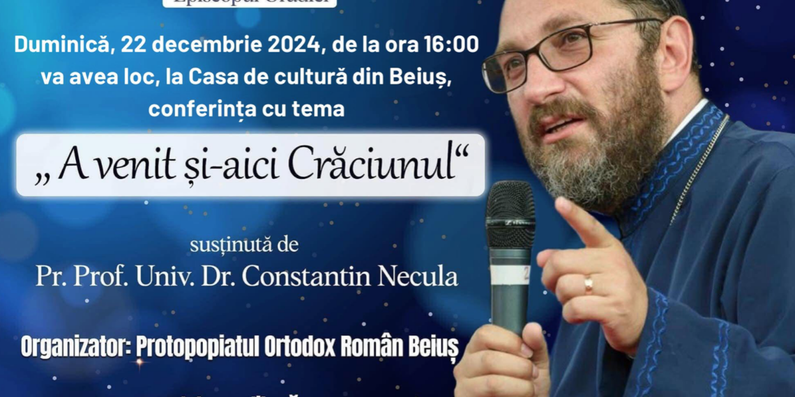 Părintele Constantin Necula, la Beius: „A venit și aici Crăciunul”