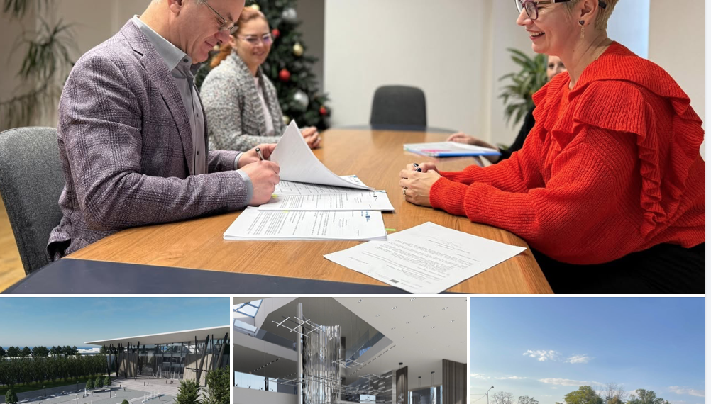 Centrul Cultural Multifuncțional din Oradea, construit pe fonduri transfrontaliere. Mircea Malan a semnat contractul