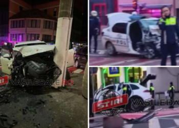 Trei polițiști răniți în aceasta dimineață de un Porsche