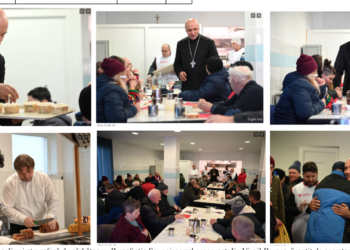 Episcopul Bercea, prânz la cantina socială, alături de cei în nevoi. Serviți de PS Virgil