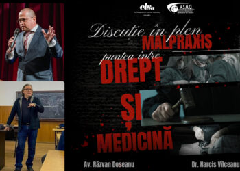 Malpraxis: „Puntea între drept și medicină” | Avocatul Răzvan Doseanu și dr. Narcis Vîlceanu invitați ELSA Oradea și ASMO la o discuție în plen