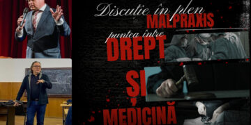 Malpraxis: „Puntea între drept și medicină” |  Avocatul Răzvan Doseanu și dr. Narcis Vîlceanu invitați ELSA Oradea și ASMO la o discuție în plen