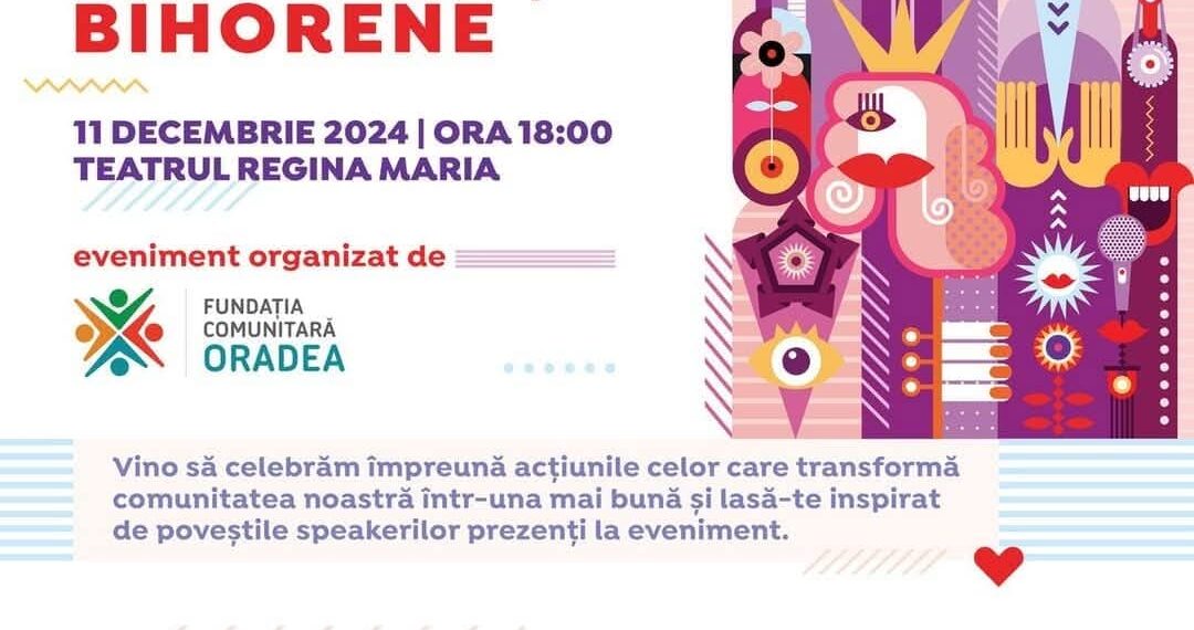 Cine sunt nominalizații la Gala Comunității Bihorene 2024